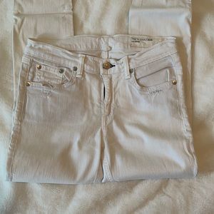Rag and Bone white skinny jean